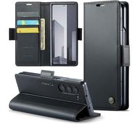 Coque Pour Samsung Galaxy Z Fold 6 Étui Portefeuille Cover En Cuir Pu Wallet Avec Cartes Magnétique Et Rfid Protection Antivol Folio Housse Samsung Galaxy Z Fold 6 Case, Noir[H1969]