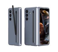 Coque pour Samsung Galaxy Z Fold 7 avec protection d'écran intégrée/stylet pop-up/charnière de protection antichoc en polycarbonate doux au toucher antidérapant pour Samsung Galaxy Z Fold 7 - Gris