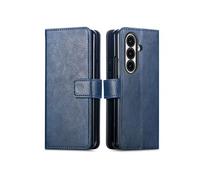 Coque pour Samsung Galaxy Z Fold 7 Similicuir Bleu foncé