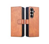 Coque pour Samsung Galaxy Z Fold 7 Similicuir Marron