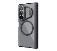 Coque pour Samsung Galaxy Z Fold 8 Ultra, Transparent Magnétique Coque | Avec Protection Stand Anti-dérapage Charge Sans Fil Housse(Le noir)