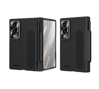Coque pour Samsung Galaxy Z Fold 8 Wide avec porte-stylo, stylet et béquille invisible, charnière antichoc, protection d'écran intégrée, coque de téléphone Z Fold 8 large (noir)