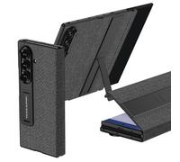 Coque pour Samsung Galaxy Z Trifold, Housse en Cuir De Luxe Élégante avec Protecteur D'écran Avant Et Support Intégrés (Gris)