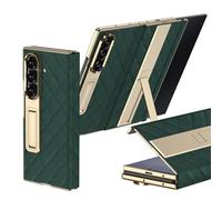 Coque pour Samsung Galaxy Z Trifold, Housse en Cuir De Luxe Élégante avec Protecteur D'écran Intégré, Fonction De Support, Protection Antichoc À Couverture Complète (Vert)