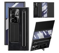 Coque pour Samsung Galaxy Z Trifold, Protecteur D'écran Intégré, Protection Contre Les Chocs Et Les Chutes, Étui en Cuir À La Mode (Noir)