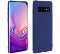 Coque pour Samsung S10 Protection Silicone Gel Souple Soft Touch bleu