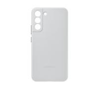 Coque en Cuir pour Samsung Galaxy S22+ Gris Clair