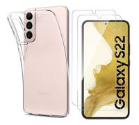 Coque Pour Samsung S22 5g Et 2 Verres Trempé Film Protection Ecran Phonillico®