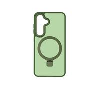 Coque pour Samsung S24 et S25 Anneau Compatible MagSafe Support Stand Vert foncé