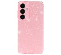 Coque pour Samsung S24 FE Silicone Design Pailleté Caméra Protégée Rose clair