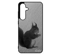 Coque Pour Samsung S24 Fe Silicone Ecureuil Foret Rigide Solide Animal Souple Gris Design Telephone Dessin Animaux Effet Case Pour Galaxy