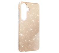 Coque pour Samsung S24 Plus et S25 Plus Paillette Silicone Semi rigide Dorée