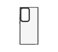 Coque pour Samsung S24 Ultra Dos Rigide Contour Souple Design Fumé Noir