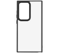 Coque pour Samsung S24 Ultra Dos Rigide Contour Souple Design Fumé Noir