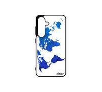Coque pour Samsung S25 silicone Carte monde planete atlas terre design 4G aluminium original globe motif pas cher case portable de pour galaxy