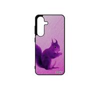 Coque pour Samsung S25 silicone ecureuil foret animaux texture mignon housse animal jolie rose design smartphone cover noir de pour galaxy