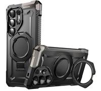 Coque pour Samsung S25 Ultra Antichoc Anneau MagSafe Support Vidéo Supcase Noir