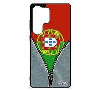 Coque Pour Samsung S25 Ultra Silicone Drapeau Portugal Portugais Pas Cher Basket Jeans Foot Metal Euro Case Pour Galaxy
