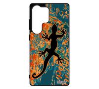 Coque Pour Samsung S25 Ultra Silicone Salamandre Symbole Journal Case Metal Tpu Anphibien Reggae 5g Bleu Portable Animaux Lezard Pour Galaxy