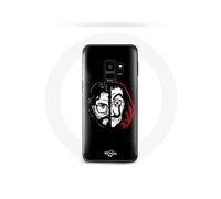 Coque pour Samsung S9 plus La casa de papel El Profesor Masque Split