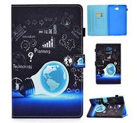 Coque pour Samsung Tab A6 10.1 Pouces, Smart PU Leather Silicone Interne Fonction Stand Housse Protection pour Samsung Galaxy Tab A6 10.1 SM-T580 SM-T585 2016(réveil/Veille Automatique)