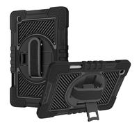 Coque pour Samsung Tab S6 Lite Antichoc Poignée plus Béquille Bandoulière Avizar Noir Noir