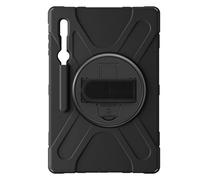Coque Pour Samsung Galaxy Tab S8 Ultra Et S9 Ultra Hybride Poignée Béquille Noir