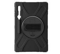 Coque Pour Samsung Galaxy Tab S8 Ultra Et S9 Ultra Hybride Poignée Béquille Noir