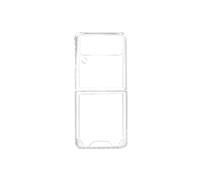 Coque pour Samsung Z Flip 3 Dos Rigide Coins Bumper Fine Légère Transparent