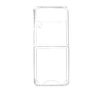 Coque pour Samsung Z Flip 3 Dos Rigide Coins Bumper Fine Légère Transparent