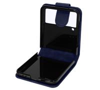 Coque pour Samsung Galaxy Z Flip 4 Clapet avec Languette Magnétique Bleu Nuit
