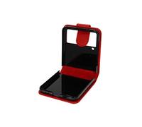 Coque pour Samsung Z Flip 4 Clapet avec Languette Magnétique Rouge