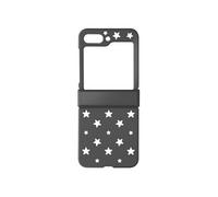 Coque pour Samsung Z Flip 5 Rigide Motif Etoile Collection Star Case Noir