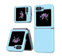 Coque pour Samsung Z Flip7 avec charnière de protection - Coque intégrale anti-chute de qualité militaire antichoc avec TPU souple + PC rigide, design anti-rayures à 360° (Bleu pour Samsung Z Flip7 FE