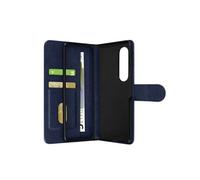 Coque pour Samsung Z Fold 4 Portefeuille Languette Magnétique bleu nuit