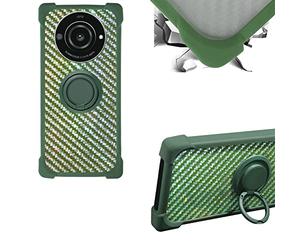 Coque pour Sharp Leitz Phone 2 5g TD-LTE JP Lp-02 Coque Compatible avec Sharp Leitz Phone 2 5g TD-LTE JP Lp-02 Coque Étui Support de Bague métallique 360° en PC + Silicone TZZH-LV