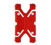 Coque pour smartphone 4.7 à 5.3 pouces Universel Bumper Silicone Mode Support Rouge