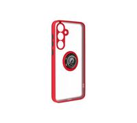 Coque pour smartphone - AVIZAR - Samsung Galaxy A35 - Rouge - Bague Métallique - Support Vidéo