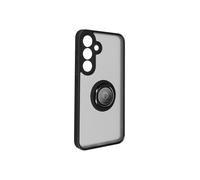 Coque pour smartphone - AVIZAR - Samsung Galaxy S24 Plus - Bague Métallique - Noir - Anti-traces