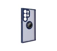 Coque pour smartphone - AVIZAR - Samsung Galaxy S24 Ultra - Bague Métallique - Bleu Nuit - Semi-rigide