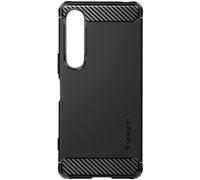 Coque pour Sony Xperia 1 VI Silicone Antichoc Design Carbone Spigen SGP Noir
