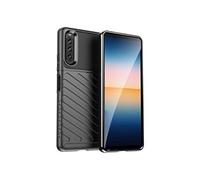 Coque pour Sony Xperia 10 IV - housse etui silicone gel thunder + film ecran - NOIR -