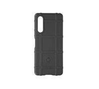 Coque pour Sony Xperia 10 V et 10 VI Silicone Antichoc Motif en relief Noir