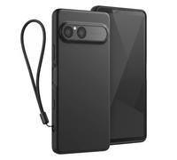 Avizar Coque pour Sony Xperia 10 VII Silicone Soft-Touch avec Dragonne Amovible