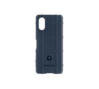 Coque pour Sony Xperia 5 V Silicone Motif relief Rugged Shield Bleu nuit