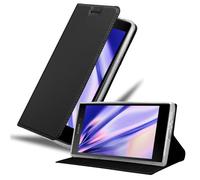cadorabo Coque pour Sony Xperia L2 en Classy Noir - Housse Protection avec Fermoire Magnétique, Stand Horizontal et Fente Carte - Portefeuille Etui Poche Folio Case Cover