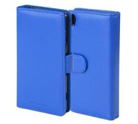 cadorabo Coque pour Sony Xperia X en Bleu CÉLESTE - Housse Protection avec Fermoire Magnétique et 3 Fentes Cartes - Portefeuille Etui Poche Folio Case Cover