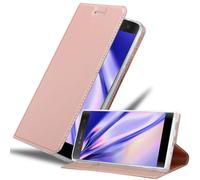cadorabo Coque pour Sony Xperia XA2 en Classy Or ROSÉ - Housse Protection avec Fermoire Magnétique, Stand Horizontal et Fente Carte - Portefeuille Etui Poche Folio Case Cover