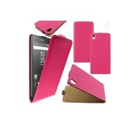 Coque pour Sony Xperia Z5, Z5 Dual PU Cuir Rabat Flip Ultra Fine, Rose