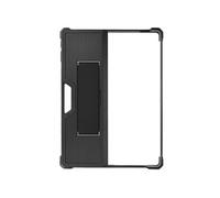 Coque pour Surface Pro 9 Silicone Bumper Poignée Bandoulière Série Handy Noir